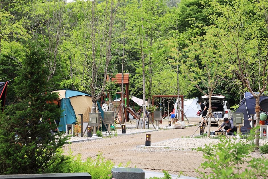 청평사 국민여가 캠핑장