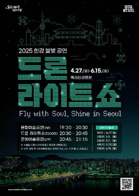 2025 한강 불빛 공연(드론 라이트 쇼)