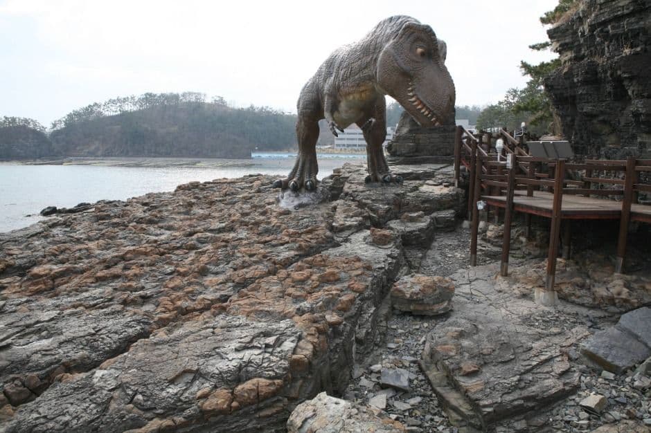 고성 덕명리 공룡발자국과 새발자국 화석산지